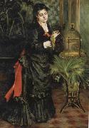 Pierre Renoir Woman with a Parrot(Henriette Darras) oil painting on canvas